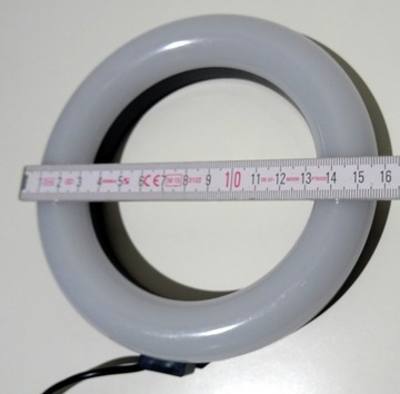 LAMPA LED PIERŚCIENIOWA 15 CM RGB