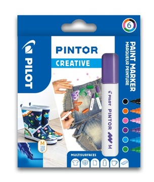 PILOT marker PINTOR zestaw 6 sztuk