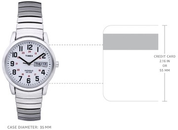 Timex Męski zegarek analogowy stal szlachetna,