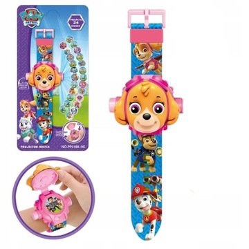 PAW PATROL Paw LED 3D часы с проектором SKYE