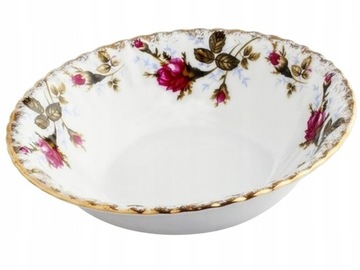 B013 SALATERKA 16 cm Złocona Róża IWONA PORCELANA