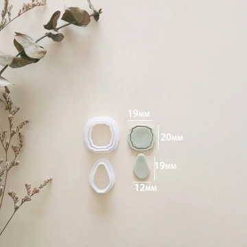 Мягкие керамические серьги, режущие форму сердца, радужную неправильную геометрическую форму