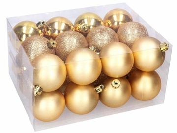 РОЖДЕСТВЕНСКИЕ ШАРЫ ДЛЯ ЕЛКИ ШАР 3см 24 шт