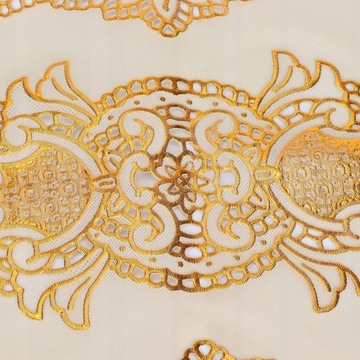 2 шт., коврик для стола из ПВХ, золотые салфетки