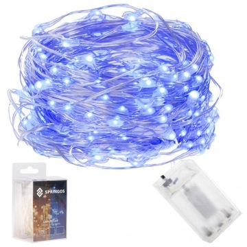 ПРОВОДНЫЕ СВЕТИЛЬНИКИ 100LED СИНИЕ СТРУННЫЕ СВЕТИЛЬНИКИ MIRKO СВЕТ НА АККУМУЛЯТОРЕ