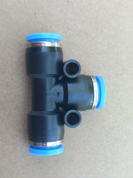 Соединитель Т-образный Пневматический вставной разветвитель диаметром 8 мм PE 8