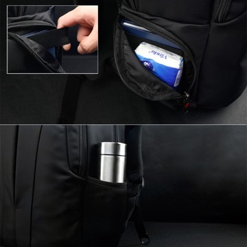 Dwukomorowy antykradzieżowy plecak Tigernu T-B3105A na laptopa 15,6 z USB