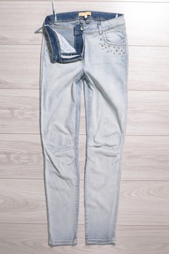 BIBA ESCADA EXTRA SPODNIE JEANSY CYGARETKI r. 36 S