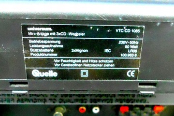 Мини-башня UNIVERSUM VTC-CD 4085 с дистанционным управлением