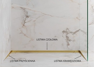 РАЗДВИЖНАЯ НАСТЕННАЯ ПОЛОСКА, ЛЕВАЯ, ЗОЛОТАЯ, 120 СМ