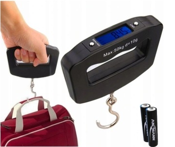 Цифровые ручные весы 50 кг/10 г с ручкой БАГАЖНЫЕ ВЕСЫ ЧЕМОДАННЫЕ ВЕСЫ