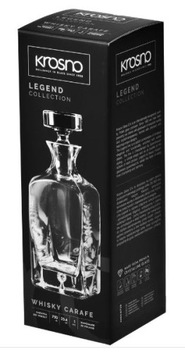 Графин стеклянный КРОСНО 750мл для ВИСКИ ЛИКЕР КОНЬЯК ВИНО ЛЕГЕНДА ЛИКЕР