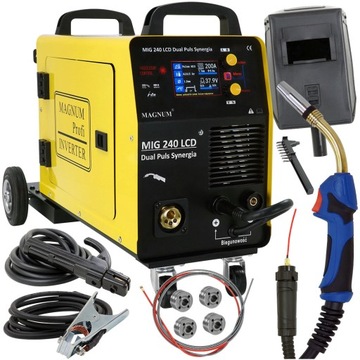 Spawarka MAGNUM MIG 240 Dual Puls Synergia 4R LCD
