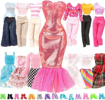Miunana 15 ubrań dla lalek Barbie