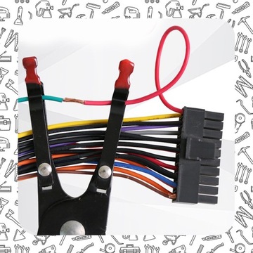 PRAKTYCZNE SZCZYPCE POMOCNICZE - DO LUTOWANIA PRZEWODÓW KABLI UCHWYT 240MM