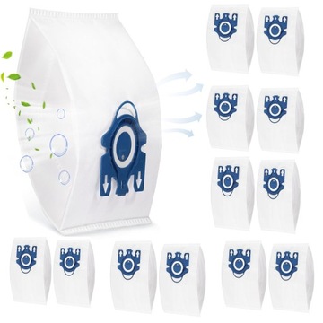 12 sztuk worków do odkurzacza Miele 3D Complete C2 C3 Classic C1