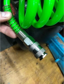 WĄŻ PRZEWÓD 8x12MM 15M SPIRALNY POLIURETANOWY PNEUMATYCZNY DO KOMPRESORA