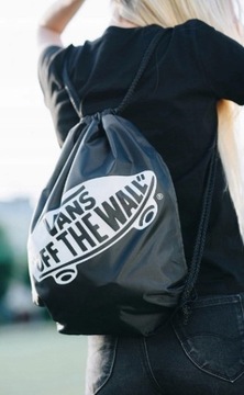 VANS ZESTAW 2W1 PLECAK SZKOLNY I WOREK OLD SKOOL CZARNY SZKOŁA KLASYK