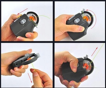 Электрическая машина для завязывания крючков, белая.