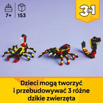 LEGO Creator 3in1 Дикие животные: необычный паук 31159
