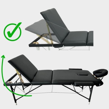 Кровать массажный стол складной алюминиевый 3-х сегментный мобильный портативный 70 см