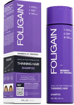 FOLIGAIN Szampon TRIOXIDIL 2% Porost Włosów 236ml