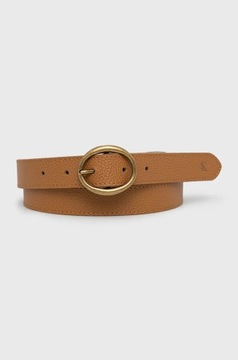 CALVIN KLEIN BELT - PASEK BRĄZOWY DAMSKI 90