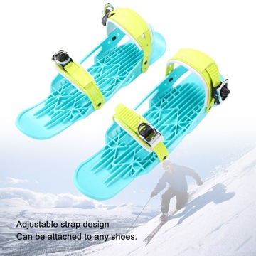 Мини-лыжные коньки, нейлоновые портативные регулируемые короткие коньки O9