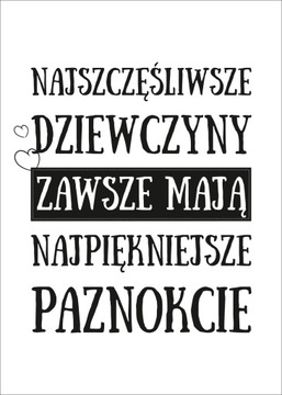 Plakat wystrój Salon kosmetyczny 70x50 K19