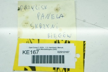 KE167 OPEL CORSA F PANEL PŘEPÍNAČ PDC