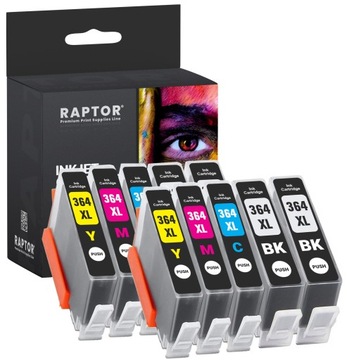 10x TUSZ DO HP 364XL DESKJET 3520 3070A PHOTOSMART 5524 5520