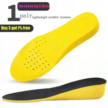 1.5-3.5cm Invisiable Height Increase Insoles