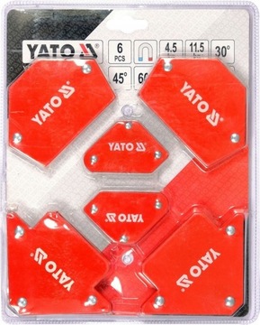 НАБОР YATO УГОЛКОВ ДЛЯ МАГНИТНОЙ СВАРКИ 6 ШТ. YT-08679