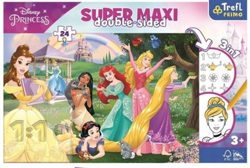 DWUSTRONNE PUZZLE 24 EL. DISNEY WESOŁE KSIĘZNICZKI