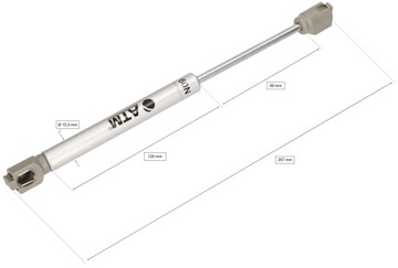 2x Set Gas Lift Furniture Cylind