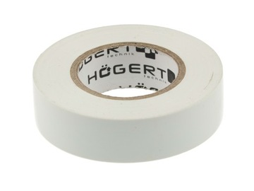 HOGERT Taśma izolacyjna PVC biała 20m HT1P285