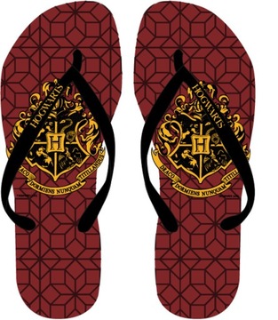 Klapki Japonki Harry Potter 32/33 Bordowe