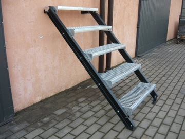 Schody metalowe CS-20 średnie, stopnie wema 60cm