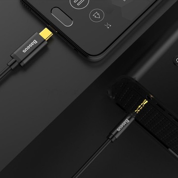 КАБЕЛЬ BASEUS AUDIO AUX с мини-разъемом 3,5 мм/КАБЕЛЬ USB-C 1,2 м