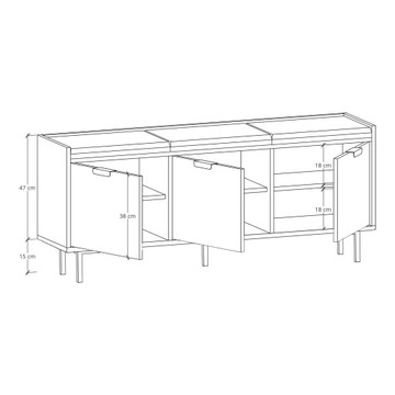 ШКАФ ДЛЯ ОБУВИ С СИДЕНЬЕМ SBG4 125СМ SIGI