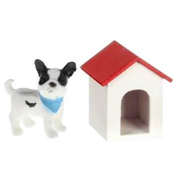 1:12 Miniaturowy domek dla lalek Pies z sypialnią
