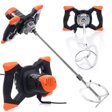 ЭЛЕКТРИЧЕСКИЙ СМЕСИТЕЛЬ ДЛЯ КЛЕЯ, КРАСКИ, БЕТОНА, 2600 ВТ, РЕГУЛИРУЕМЫЙ СМЕСИТЕЛЬ