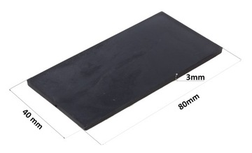 Защитные резиновые изолирующие прокладки, проставки, балки досок, 80х40х3мм, 4 шт.