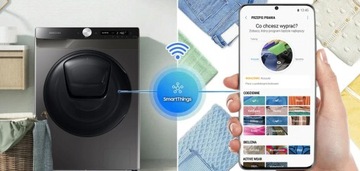 Комплект стиральной машины Samsung WW90T954ASX AddWash + сушилка DV90T8240SX 9/9кг Inox