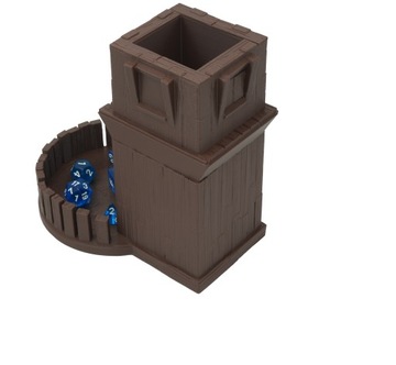 Первая деревенская башня для игры в кости - Dice Tower Коричневый шоколад