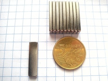 MAGNES NEODYMOWY MAGNESY NEODYMOWE 20x5x2 N38 10x