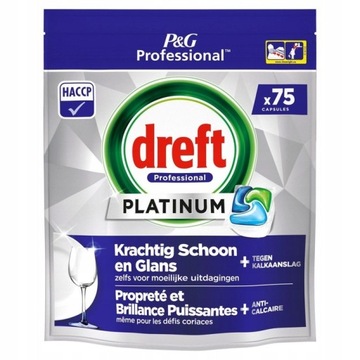 Dreft Platinum Original kapsułki do zmywarki REGULAR 75 szt
