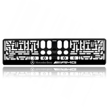 2 x Ramka na Tablicę Rejestracyjną do Twojego Samochodu LOGO MERCEDES 2