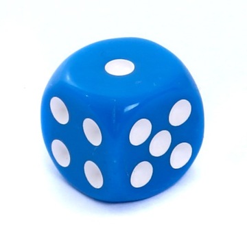 Rebel Kość K6 |6 ścian matowa niebieska oczka 12mm