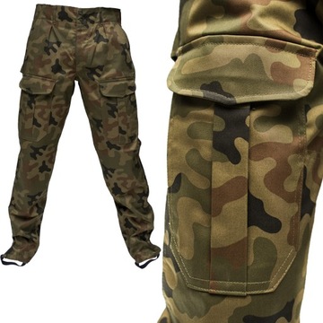 Spodnie wojskowe POLSKIE MORO Bojówki gumka r. 5XL